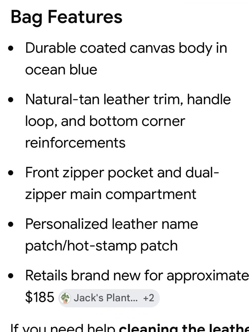 Jon Hart Design stylish backpack